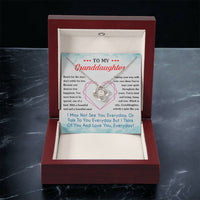 To My Granddaughter Necklace From Grandma Love Knot Necklace