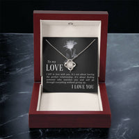 To My Love Necklace Gift To Wife Gift To Girlfriend Gift To Lover Anniversary Gift To Wife Birthday Gift To Wife Birthday Gift T Love Knot Necklace