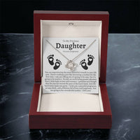 Pregnancy Gift For Daughter Baby Shower Gift Mom To Be Gift Expecting Mom Gift Pregnant Daughter Gift Fr Love Knot Necklace