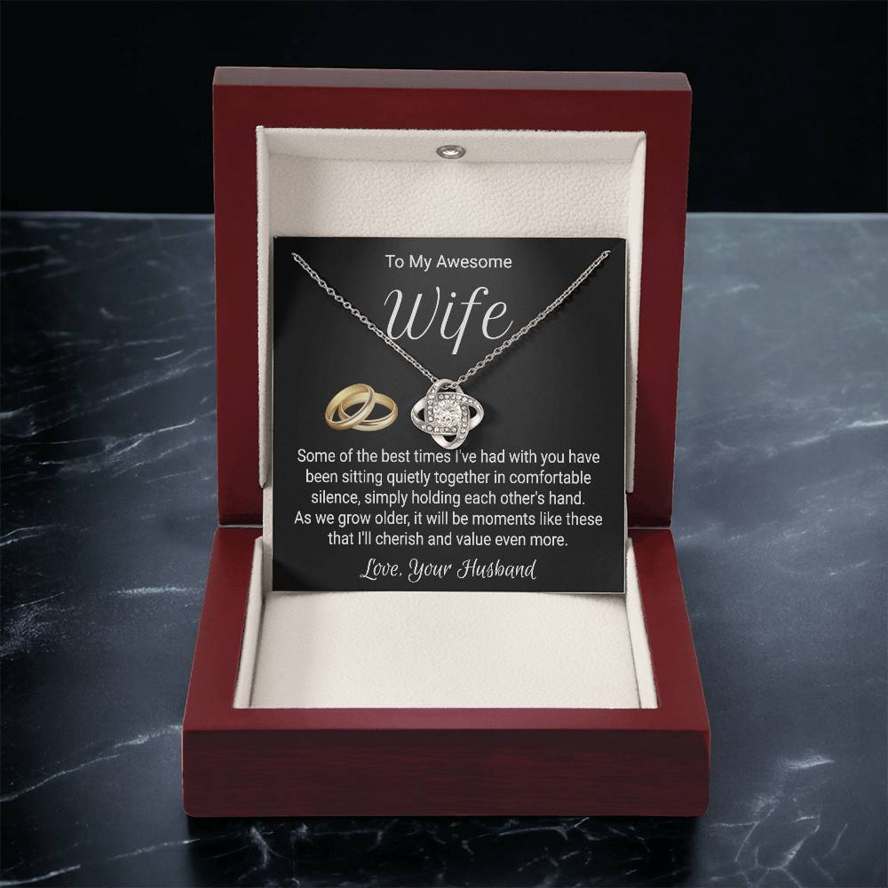 Necklace For Wife From Husband - Love Knot Love Knot Necklace