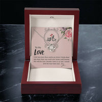 To My Girlfriend Necklace For Girlfriend Girlfriend Jewelry Girlfriend Gift Anniversary Gift For Girlfriend Love Knot Necklace