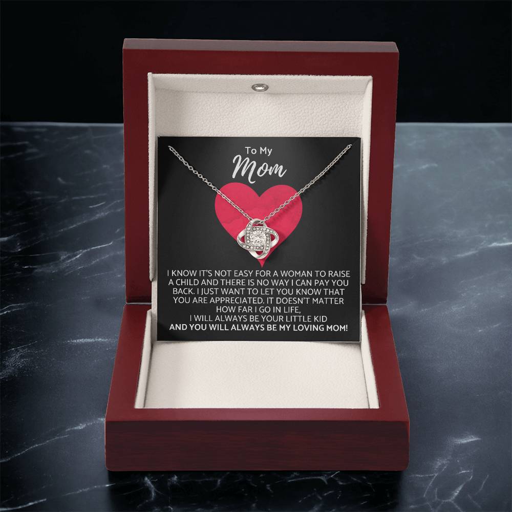 Premium Mother's Day Necklace Customize Gift For Your Loving Mom! ❤️ Love Knot Necklace