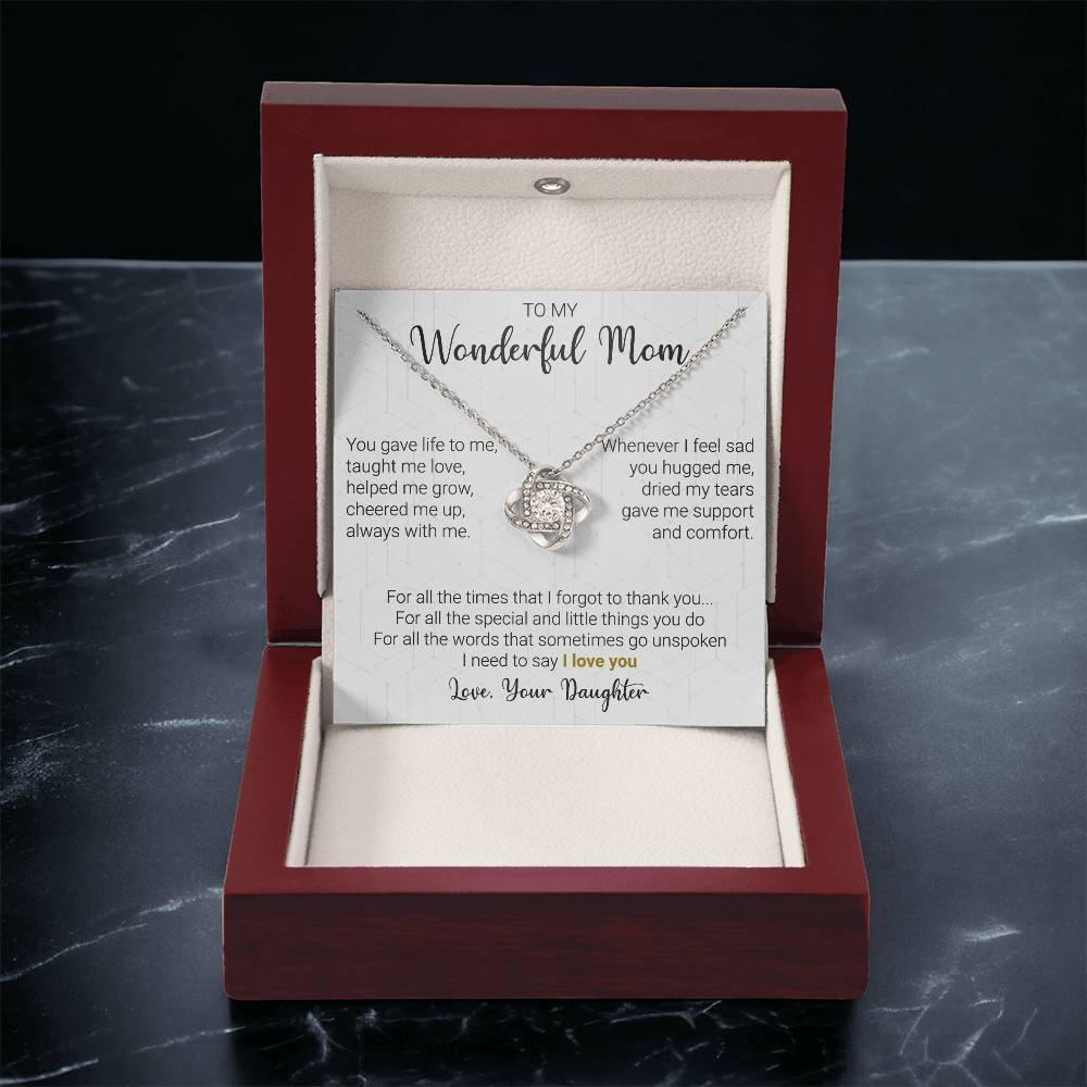 Gift For Mom - Little Things - Love Knot Love Knot Necklace