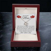 Mothers Day Gift From Son Mother Of The Groom Gift Presents For Mom Birthday Sentimental Jewelry Necklace For Mom Love Knot Necklace