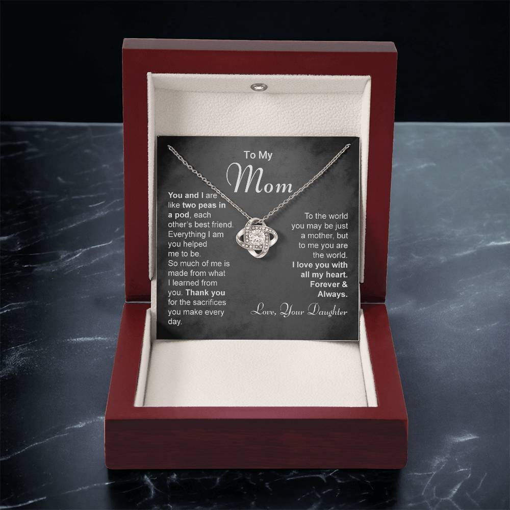 To My Mom The Love Knot Necklace Love Knot Necklace