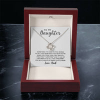 Daughter - Last Breath - Necklace Love Knot Necklace