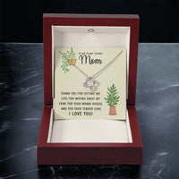 Plant Loving Gifts For Mothers Day Presents For Mom Birthday Plant Lover Gift From Daughter Necklace Gift From Son Love Knot Necklace
