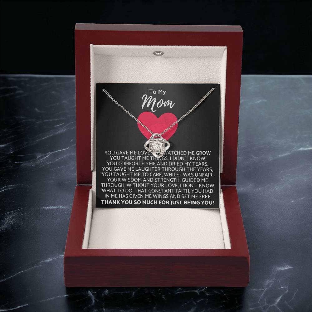 Premium Mother's Day Necklace Customize Gift For Your Loving Mom! ❤️ 2 Love Knot Necklace