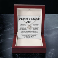 Sorry Forgive Me Apology Ne Love Knot Necklace