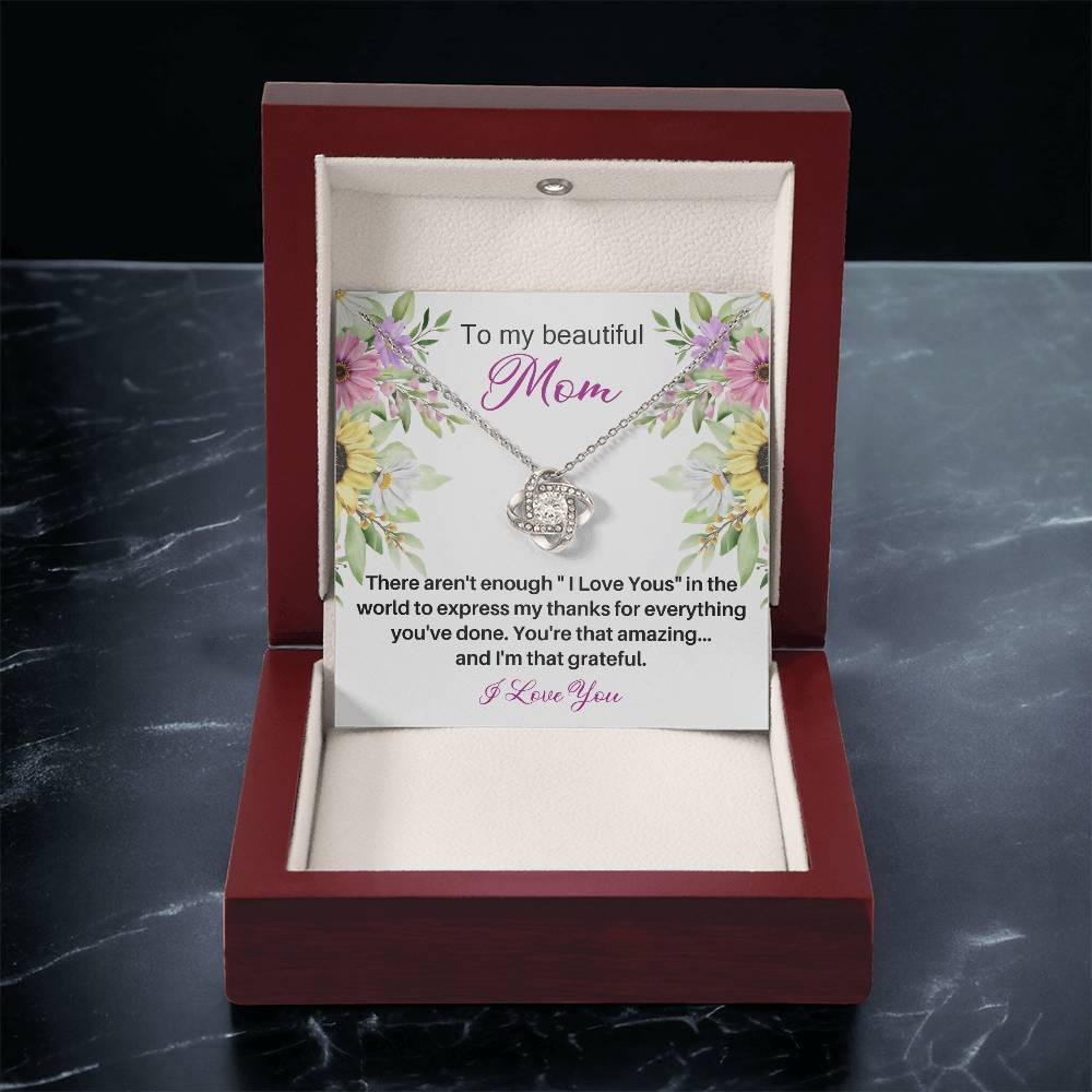 Mother's Day Happy Birthday Or Just To Say I Love You - 17 Love Knot Necklace