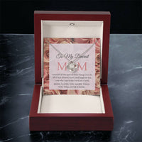 Mom I Love You More Than You Will Ever Know Cz Pendant And Earrings Gift Set Love Knot Necklace