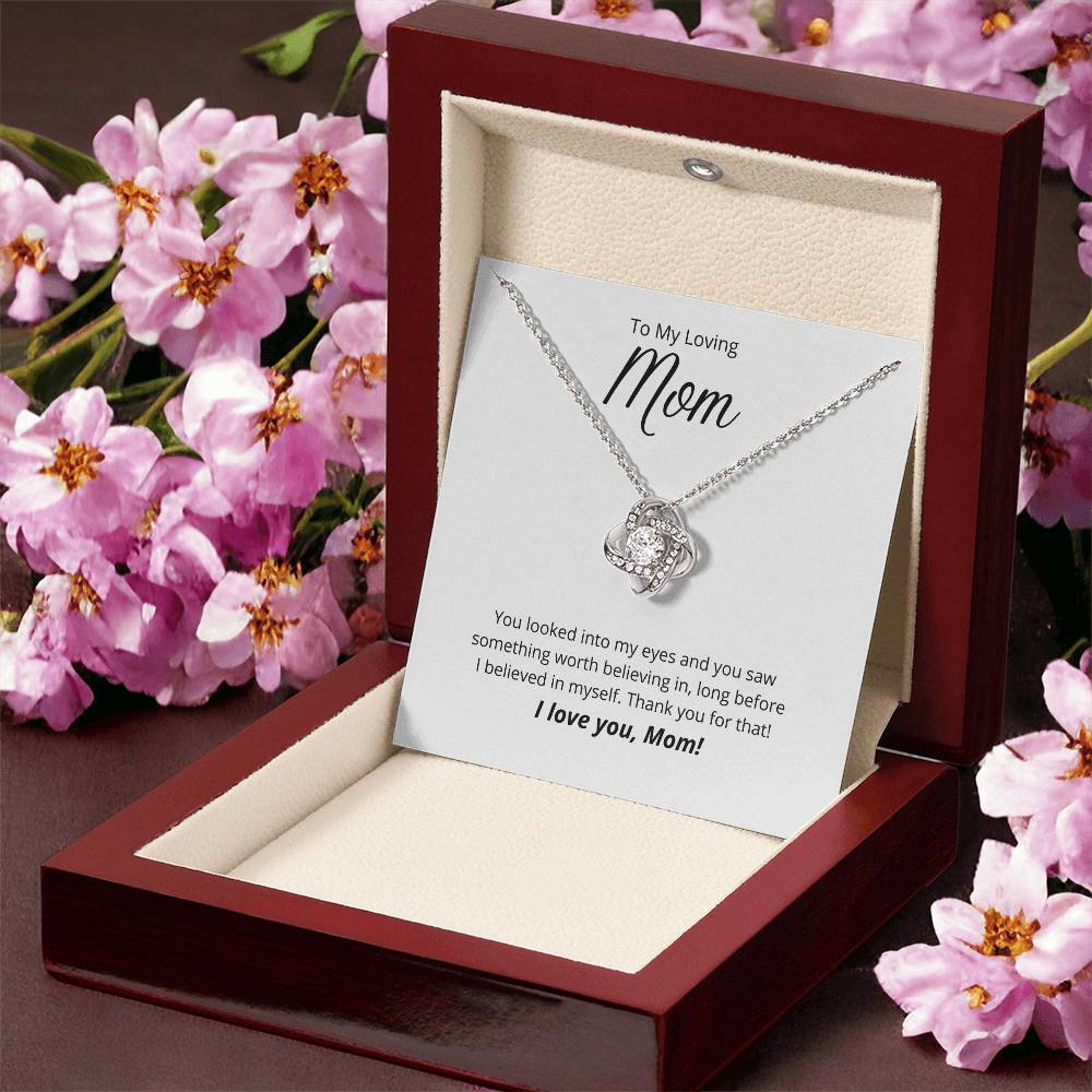 Thank You For Believing In Me 💐 1 Love Knot Necklace