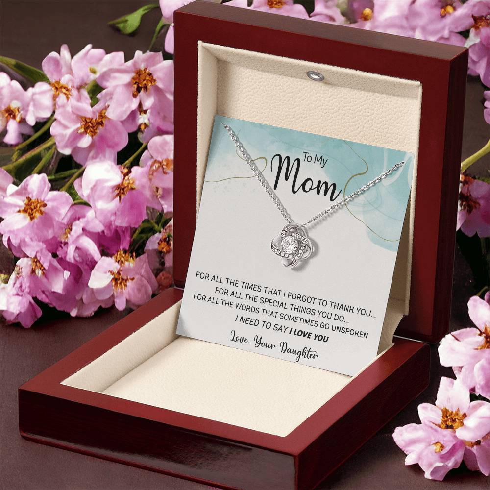 Gift For Mom - For All The Times Love Knot Necklace