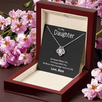 Gift For Daughter From Mom Daughter Mother Necklace Daughter Gift From Mom To My Daughter Daughters Birthday Unique Grown Up Daughter Love Knot Necklace