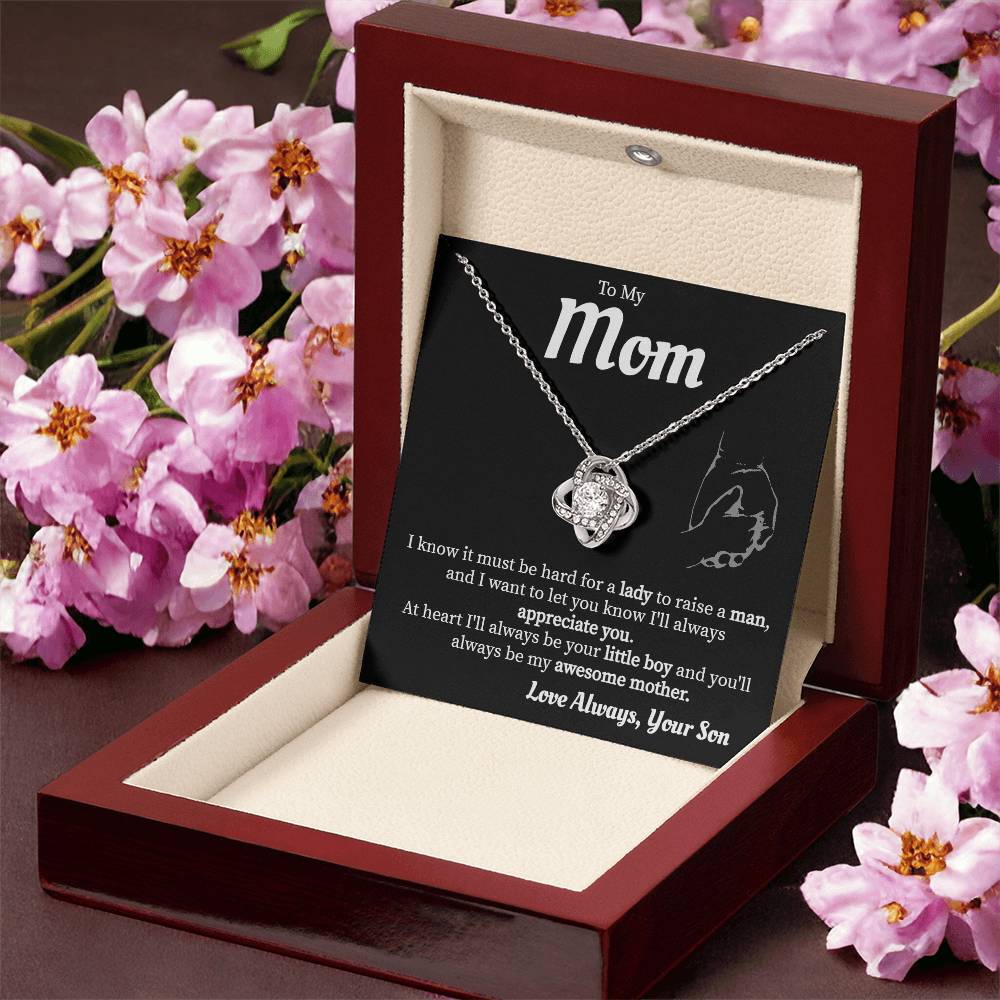 Mom - Love Always Necklace Love Knot Necklace