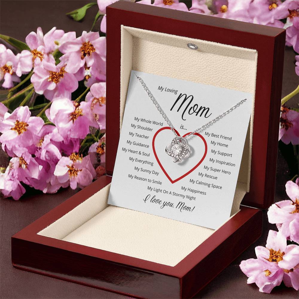For My Loving Mom - A Perfect Gift For Mother's Day 🎁 Love Knot Necklace