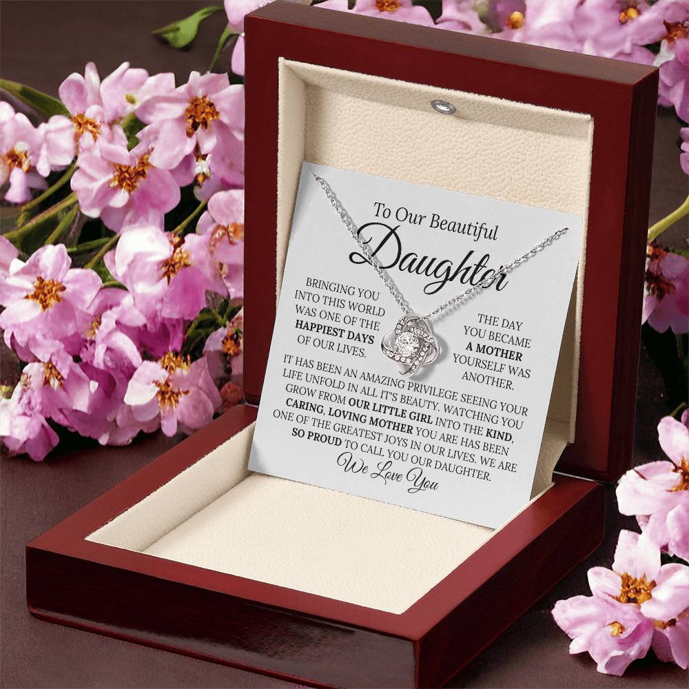Heartfelt Mother's Day Gift For Daughter v1 - Love Knot Necklace