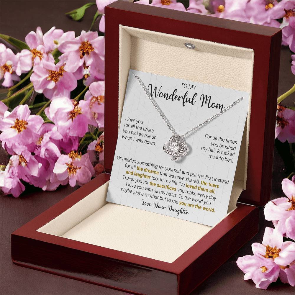 Gift For Mom - All The D Love Knot Necklace