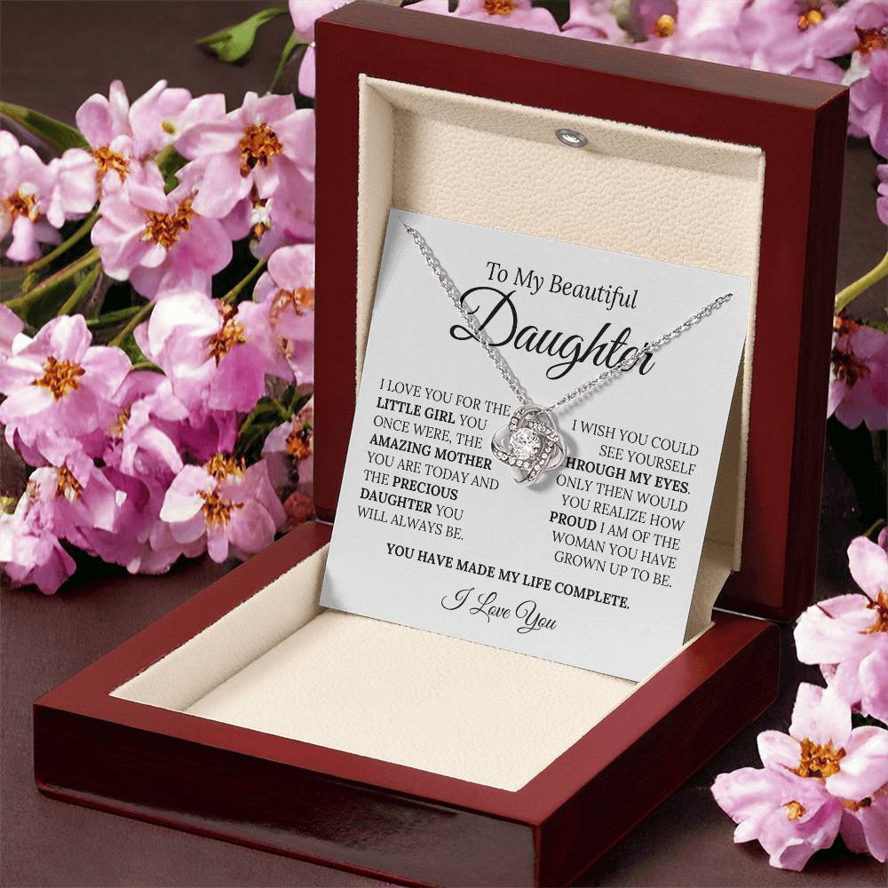 Heartfelt Mother's Day Gift For Daughter Love Knot Necklace
