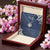 Gift For Wife I Do Navy Flower Love Knot Necklace Love Knot Necklace