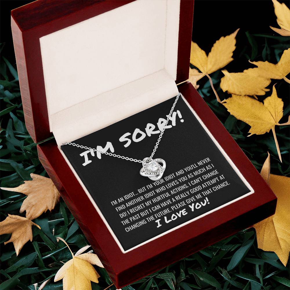 Sorry Apology Necklace 11 Love Knot Necklace