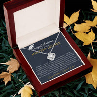 Master's Degree Graduation Gift Necklace Masters Graduation Gift Gift For Her - Love Knot Necklace