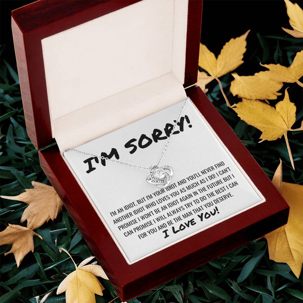 Sorry Apology Necklace 6 Love Knot Necklace