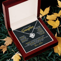 To My Beautiful Daughter - Love Knot Necklace Almost Sold Out Love Knot Necklace