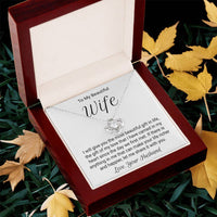 Gift For Wife On Anniversary - Love Knot Necklace Love Knot Necklace