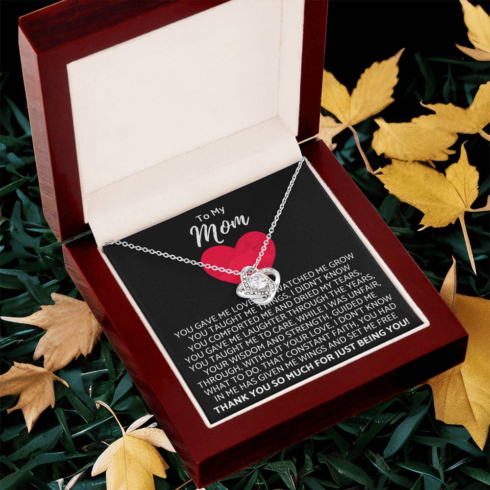 Premium Mother's Day Necklace Customize Gift For Your Loving Mom! ❤️ 2 Love Knot Necklace