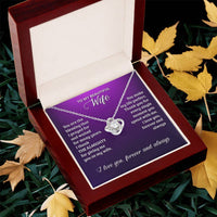 Love Knot Necklace - To My Beautiful Wife Love Knot Necklace