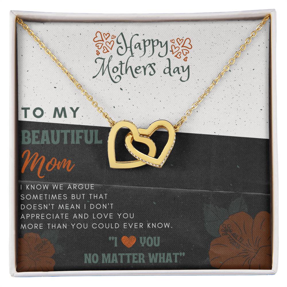 Grab This Interlock Heart Necklace For Your Beautiful Mom On This Mother'S Day Interlocking Hearts Necklace