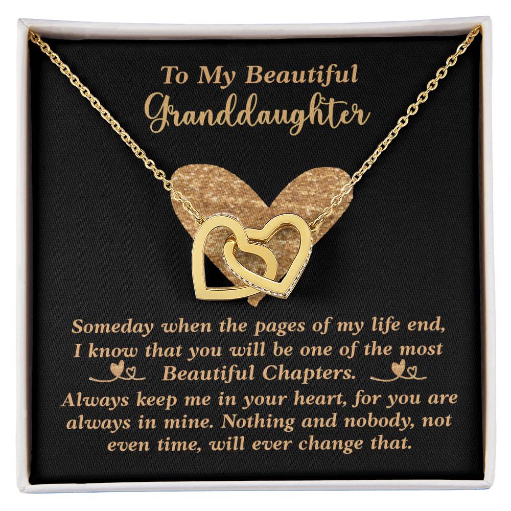 Granddaughter Necklace Interlocking Hearts Necklace