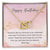 Happy Birthday Interlocking Hearts Necklace Pink Swatches