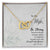 Gift For Wife - Be Strong Necklace Interlocking Hearts Necklace