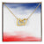 4Th Of July American Flag Vintage Usa Men Women Patriotic Interlocking Hearts Necklace