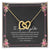 To My Daughter I'M Always Here For You Interlocking Hearts Necklace Birthday Message Card From Grandma