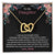 To My Daughter - Remember How Much You Are Loved - Necklace Interlocking Hearts Necklace