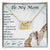 To My Mom Interlocking Hearts Necklace Message Card