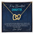 Special Gift For Daughter From Dad Interlocking Hearts Necklace