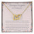 To My Daughter Wasn'T It Just Yesterday - Love Mom & Dad Interlocking Hearts Necklace