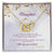 Interlocking Heart Necklace To Your Daughter – From Mom & Dad With Love – Jewelry Gift B1D6T2 Interlocking Hearts Necklace