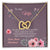 To My Wife - Memories Paint Heart - Necklace Interlocking Hearts Necklace