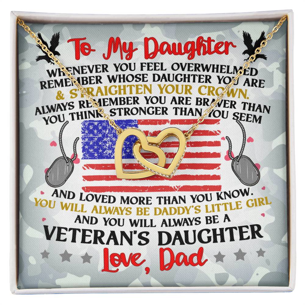 Veteran'S Daughter - Interlocking Heart Necklace Interlocking Hearts Necklace