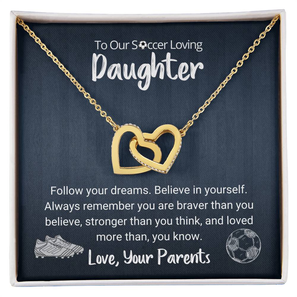 Follow Your Dreams Necklace Interlocking Hearts Necklace
