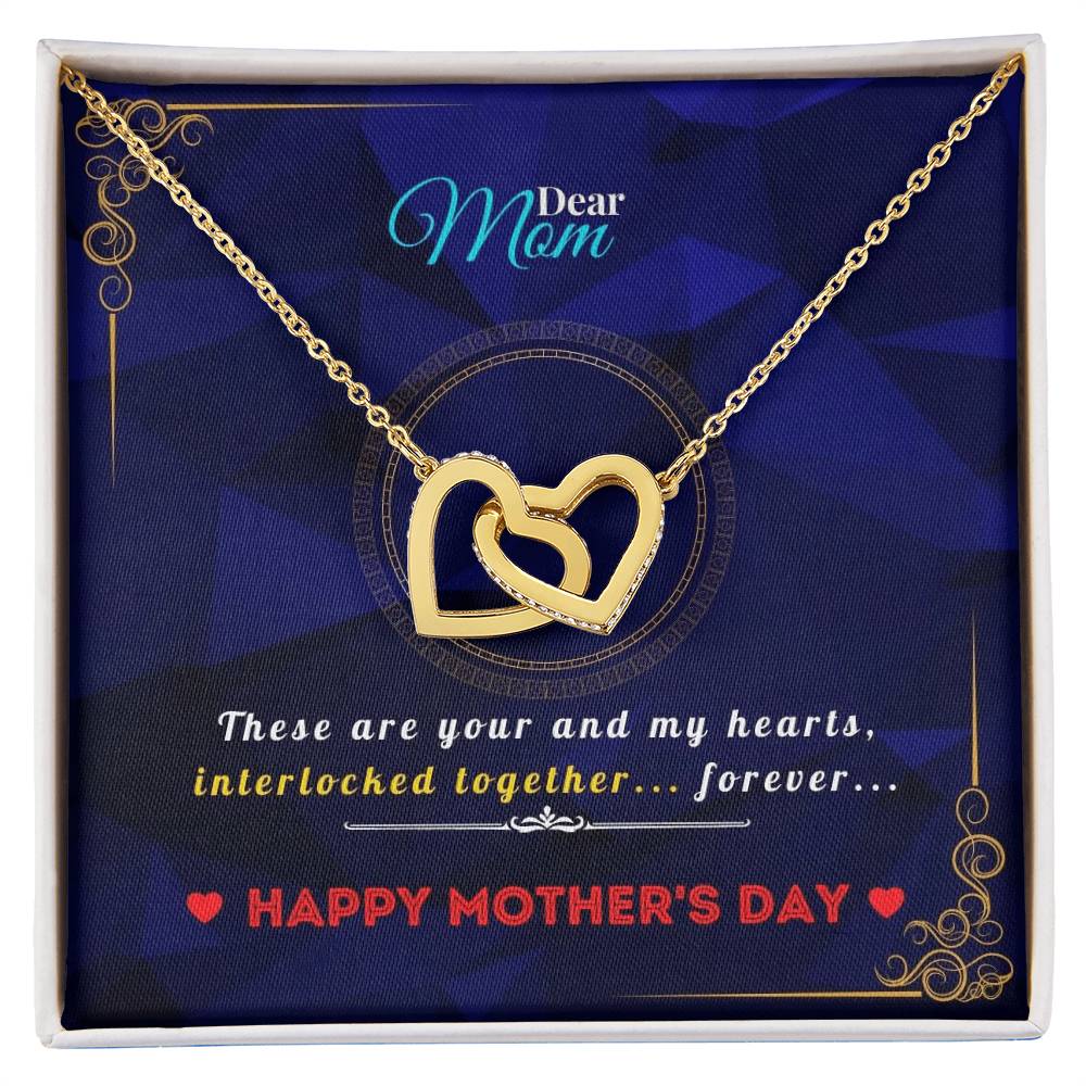 Interlocked Heart Necklace For Mothers Interlocking Hearts Necklace