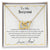 To My Best Friend Interlocking Hearts Necklace