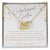 To My Unbiological Sister! Interlocking Hearts Necklace