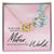 To My Mother - You’Re My World - Interlocking Necklace Interlocking Hearts Necklace