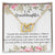 To My Granddaughter - I Love You Interlocking Hearts Necklace